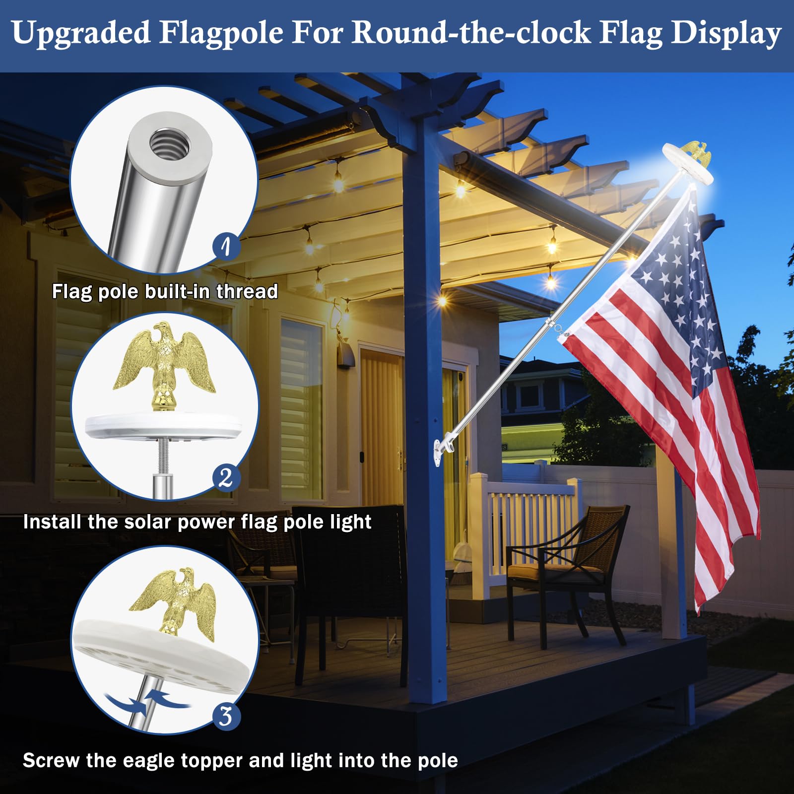 NQ flag size options 2x3, 2x4, 3x5, 4x6 for flexible displays