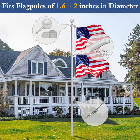 NQ flagpole truck with nylon pulley enabling smooth rope operation