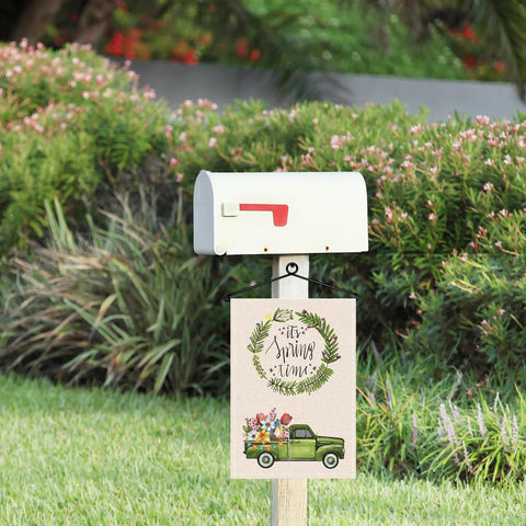 NQ wall hanger installs easily on fences, mailboxes, or porches.