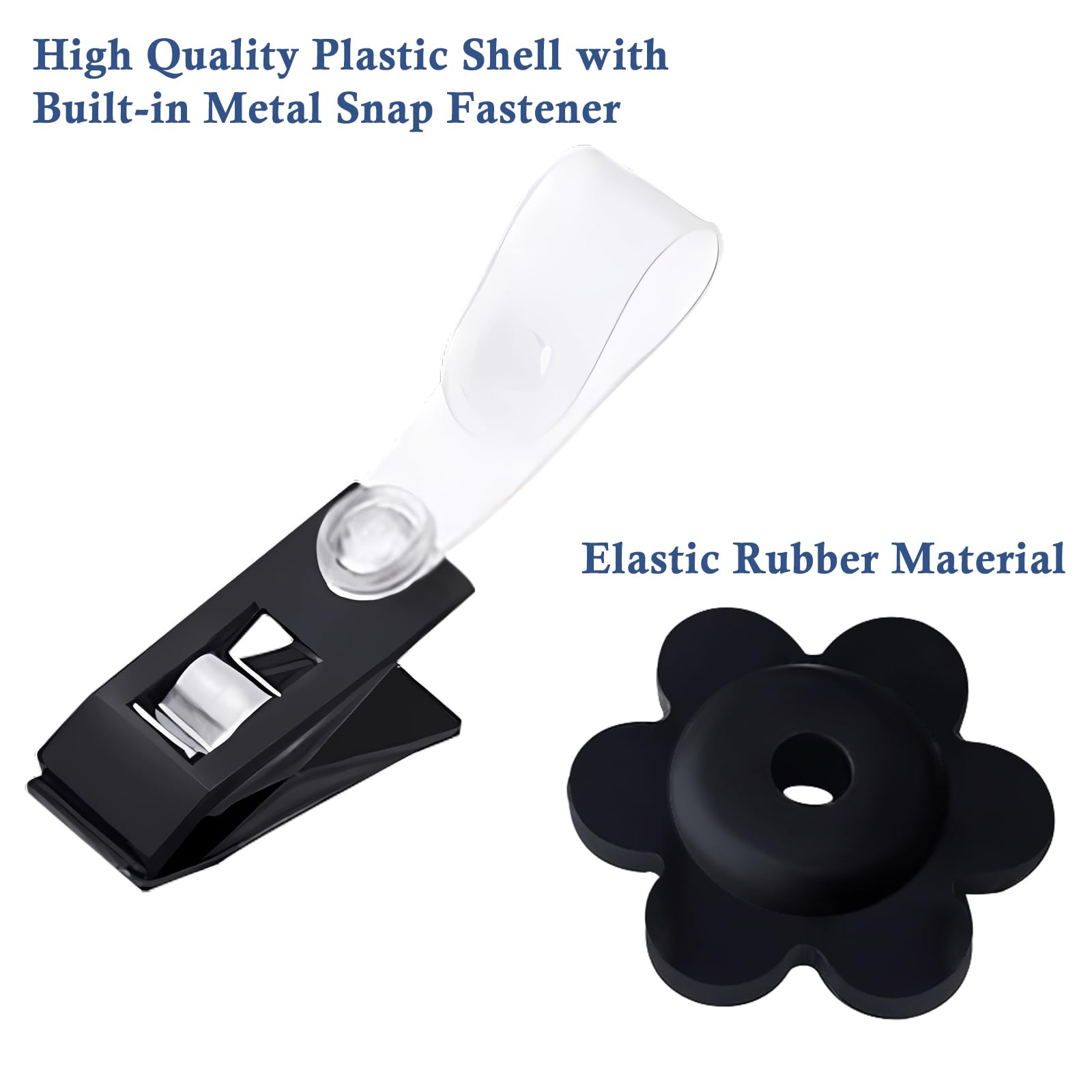NQ rubber stopper and clip combo add stability.