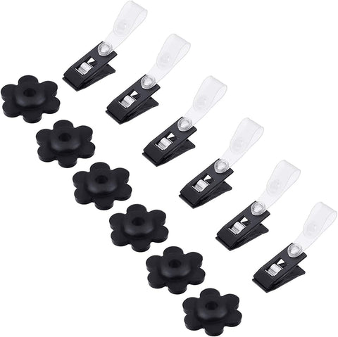 NQ garden flag rubber stopper for windy days and secure poles.