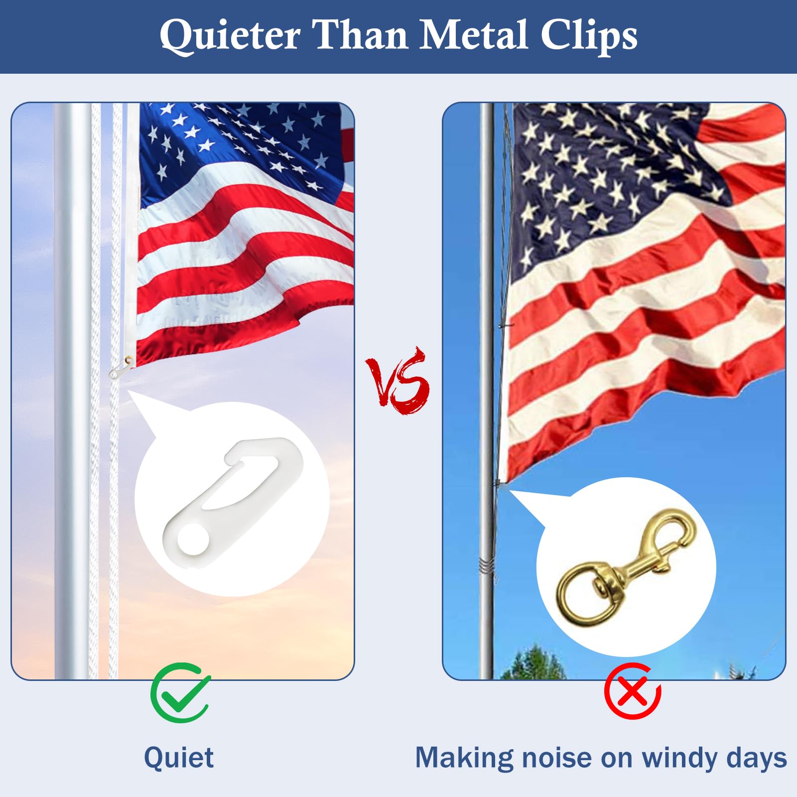 NQ clip demonstrates attachment of a key chain to a rope for organization.