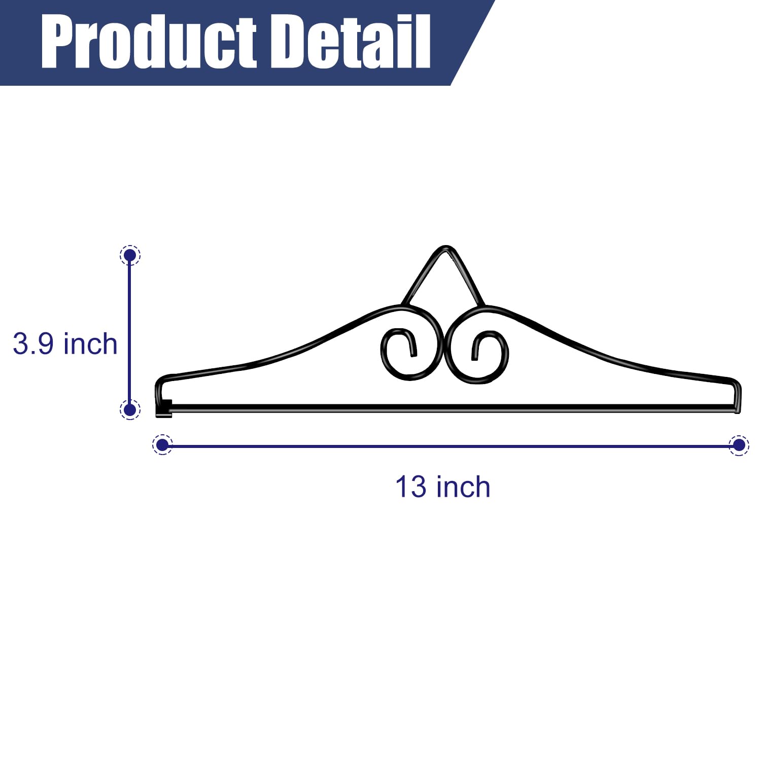 NQ outdoor indoor flag hanger with black coating for weather resistance