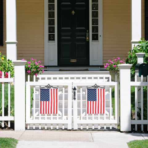 NQ simply elegant garden flag hanger enhances entryway decor