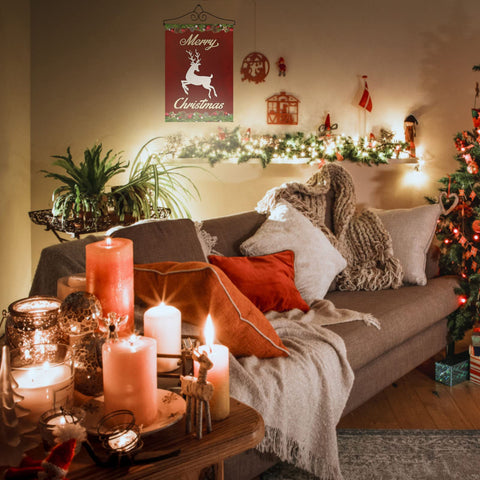 NQ wall hanger for flags displaying seasonal welcomes
