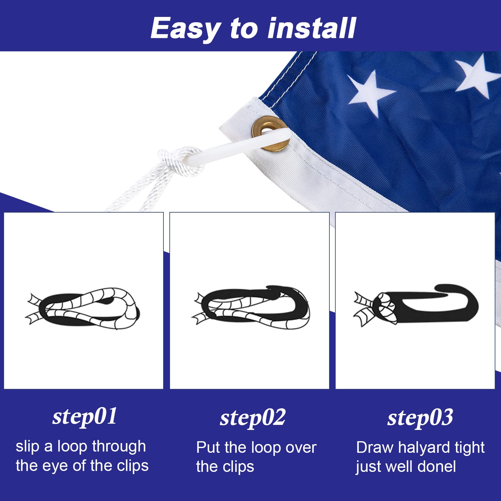NQ weatherproof nylon rope closeup highlighting sun and rain resistance.