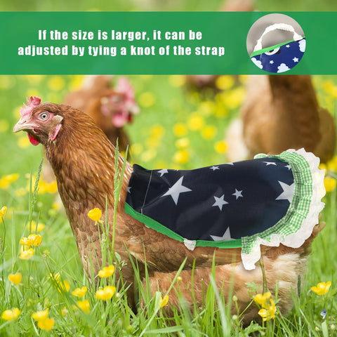 NQEUEPN easy-to-wear chicken feather protector slips onto wings.