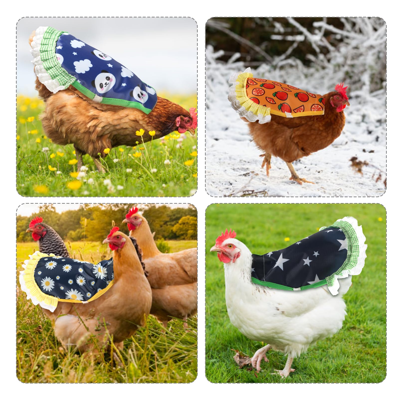 NQEUEPN small/medium fit with knot-tie adjustment for hens.
