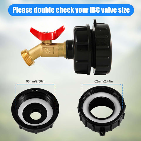 NQEUEPN tote adapter showing hose valve for controlled water flow.