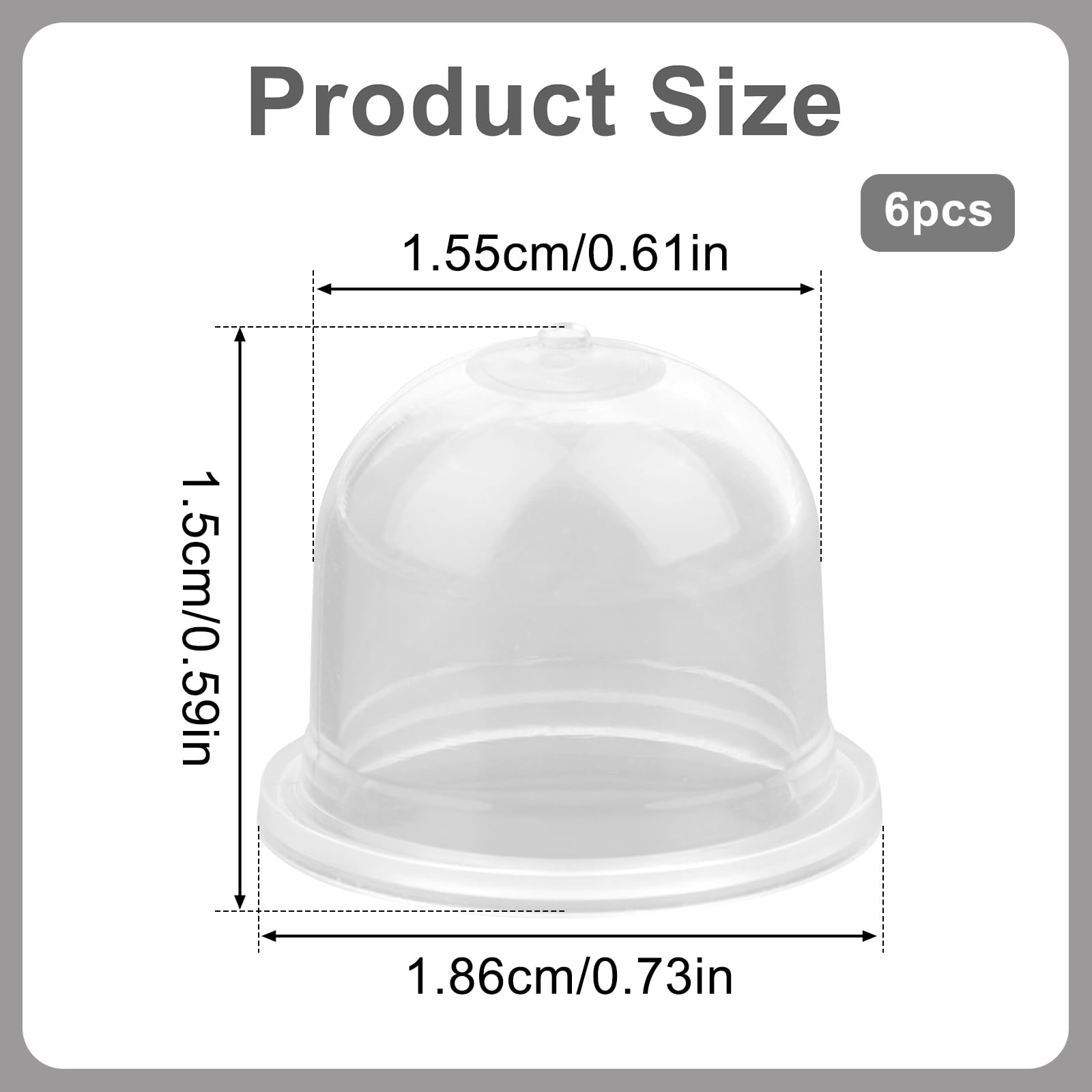 NQEUEPN primer bulb replacement compatible with Walbro carburetors for quick maintenance