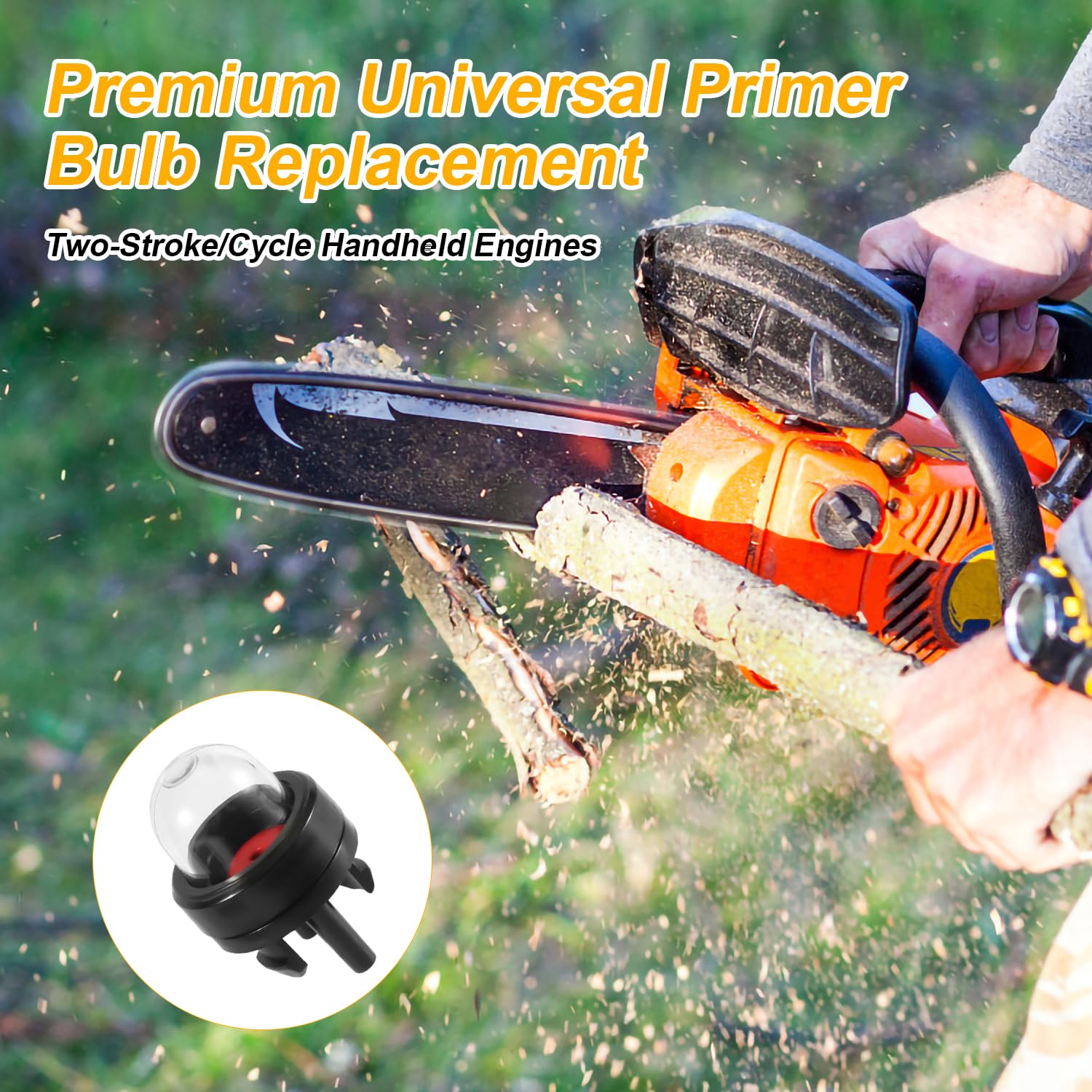 NQEUEPN snap-in primer bulb enables fast carburetor installation