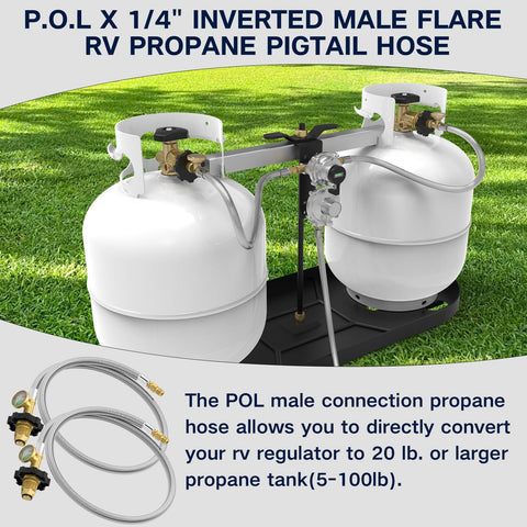 NQN 1/4 inch inverted flare end suited for RV connections and portable grills