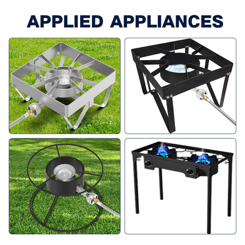 NQN complete burner kit ready for turkey fryers and grills