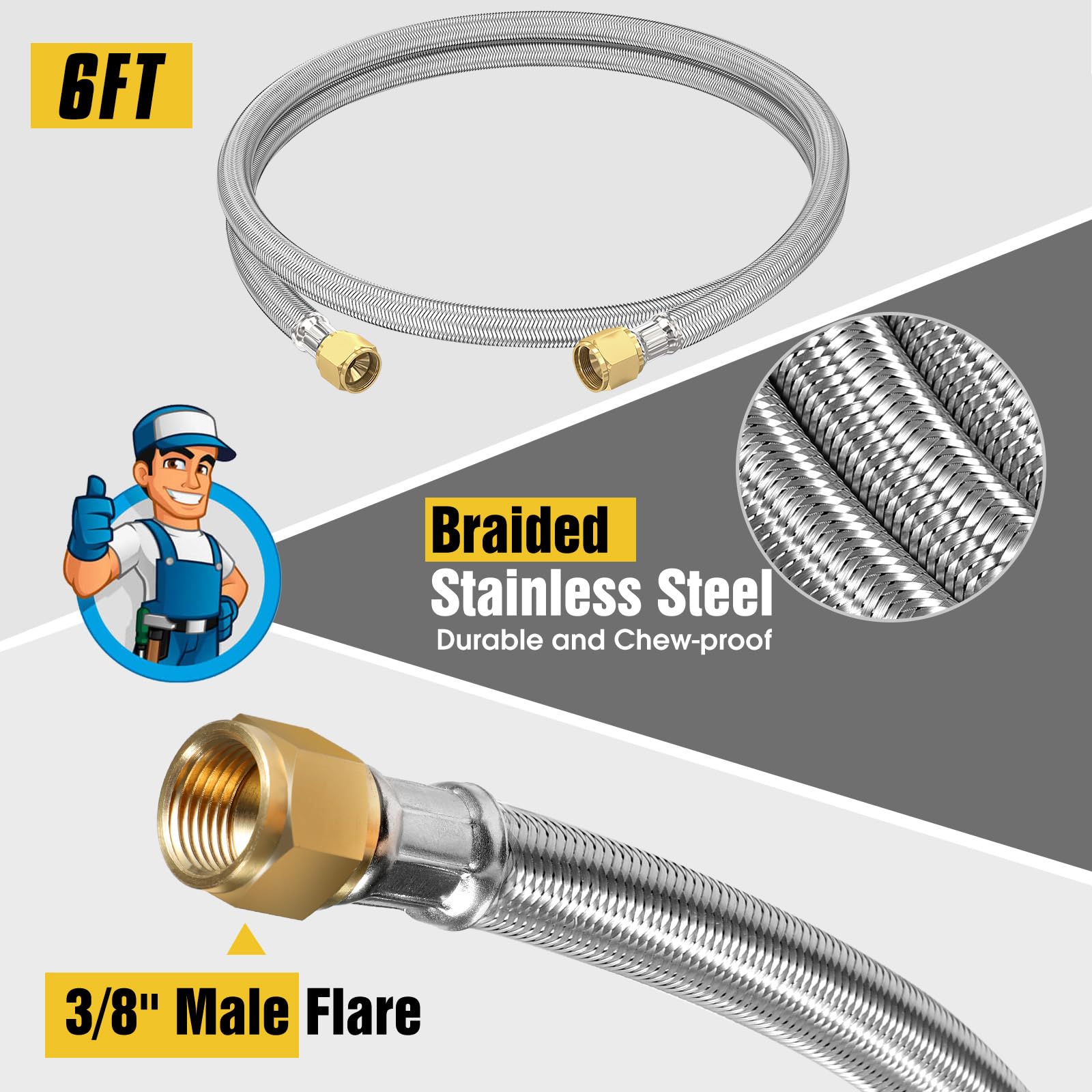 NQN CSA-certified propane hose ensures safety for outdoor setups