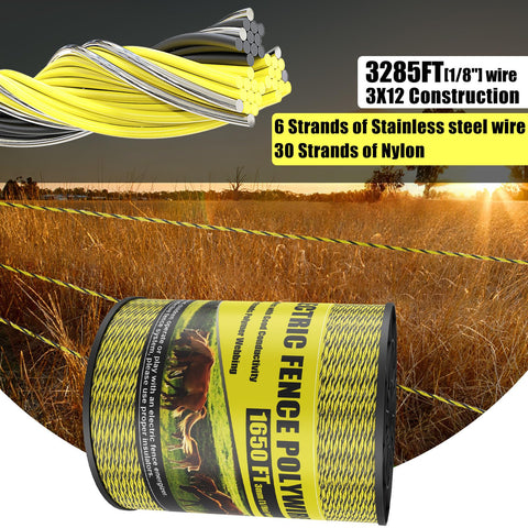 NQN easy-install polywire setup with reels supports quick fencing adjustments