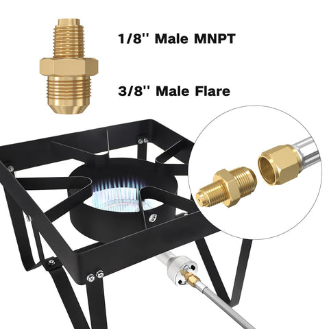 NQN outdoor cooking setup showing regulator in everyday grilling use.