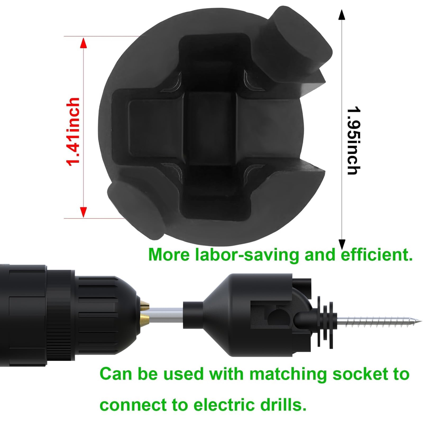 NQN weatherproof fence insulator withstands sun and rain for longer life.