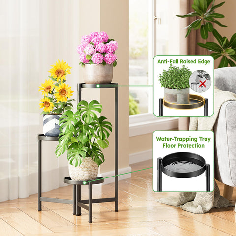 NQW Plant Stand indoor outdoor-use sturdy and rust-resistant.