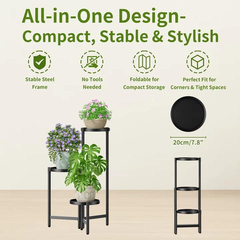 NQW Tall rack folds for easy storage after use.