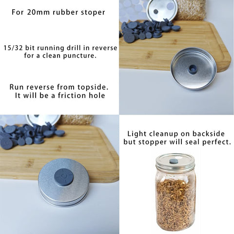 NRAMOOS mushroom growing setup with clean air flow via filter stickers