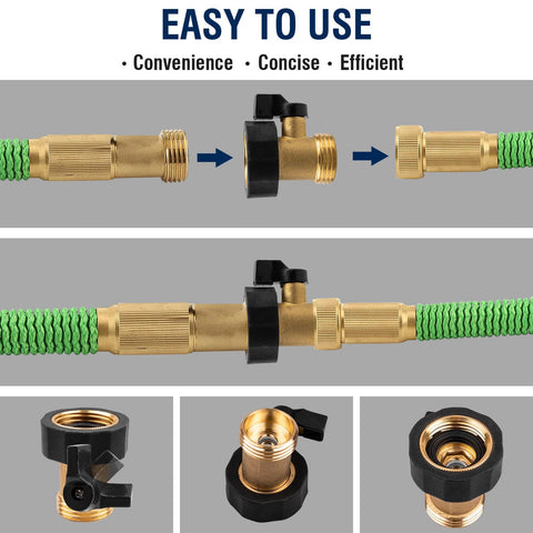 Nraxiot durable brass construction resists outdoor wear during cleaning.