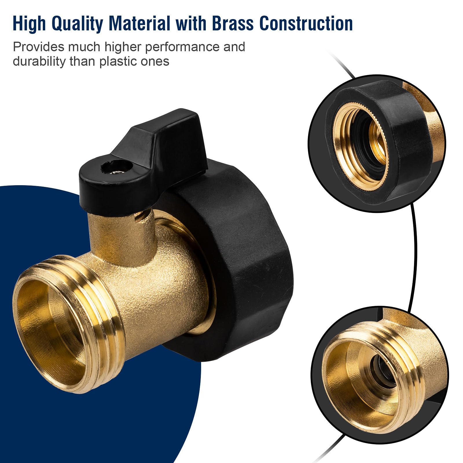 Nraxiot easy-turn valve enables precise spray control for watering.