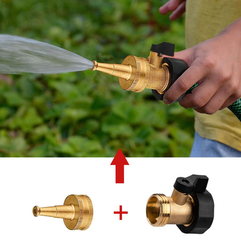 Nraxiot valve use for garden and car washing tasks with adjustable flow.
