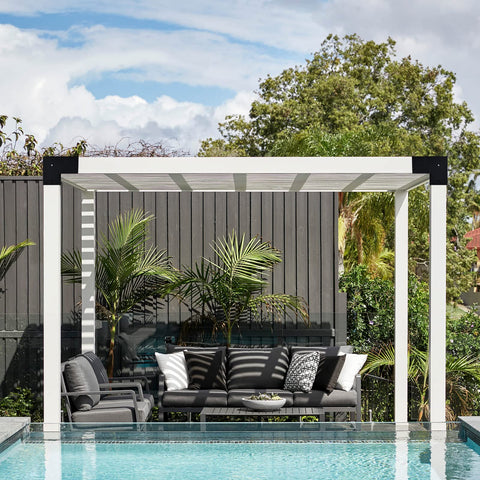 Nrspp sturdy carbon steel construction boosts pergola lifespan