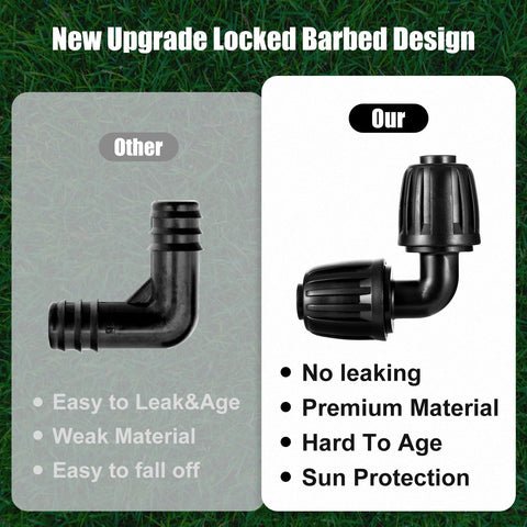 NRWRTY 1/2 inch irrigation tubing elbow connecting drip lines