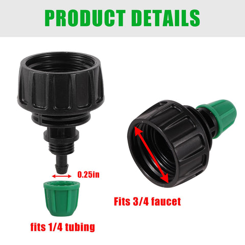 NRWRTY 5 pack includes rubber and silicone gaskets for drip irrigation