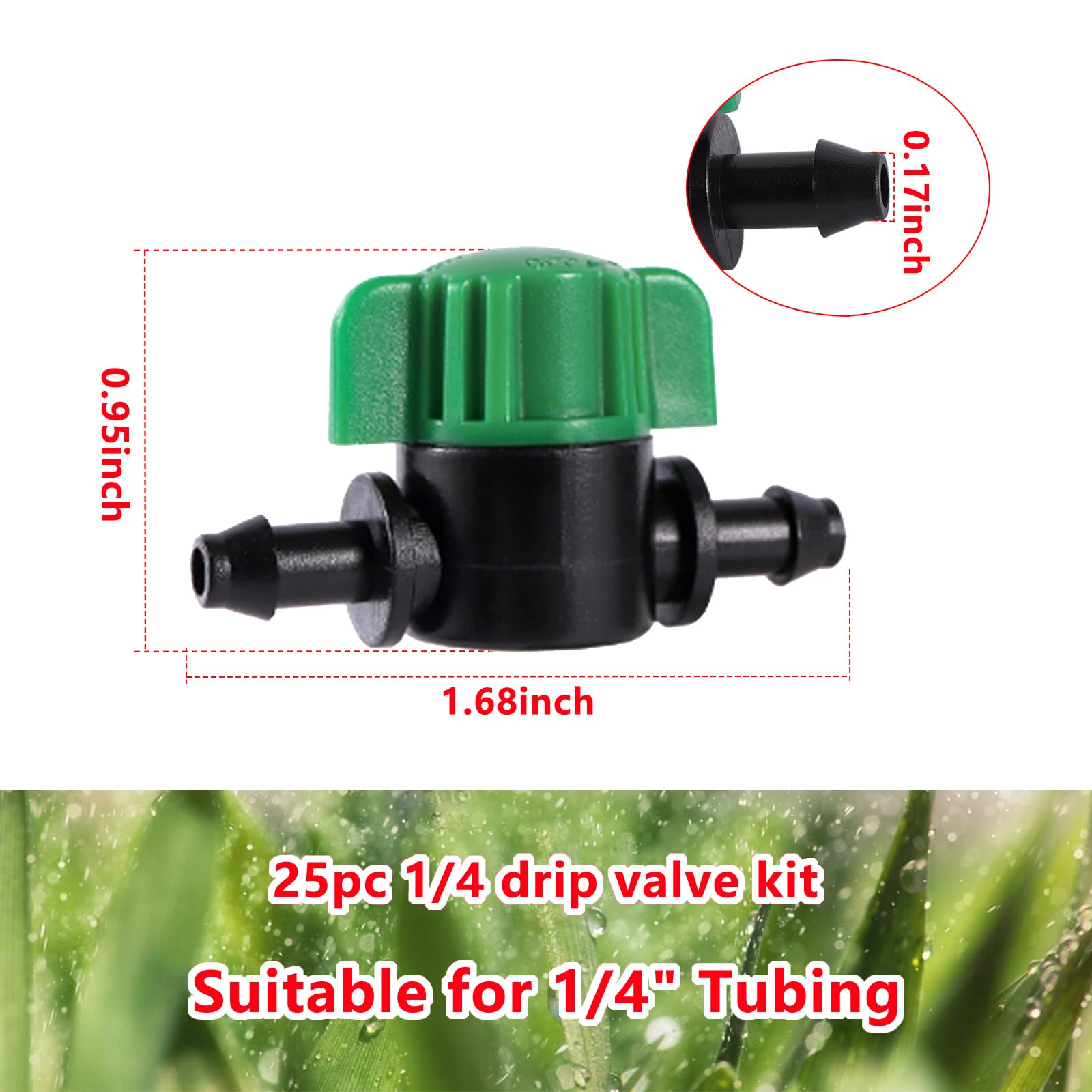 NRWRTY drip valves demonstrate flow control for uniform watering