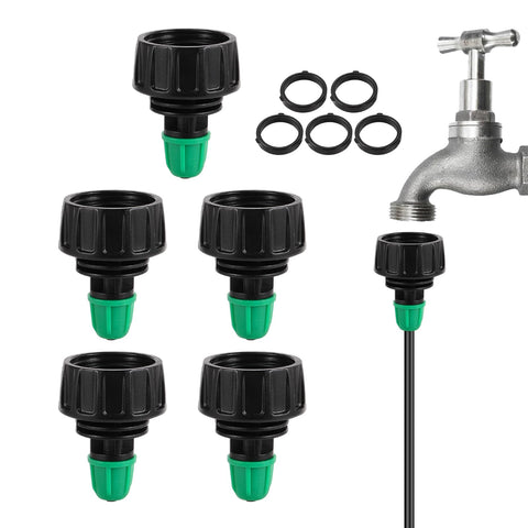 NRWRTY garden hose adapter with lock barbed design for secure connections