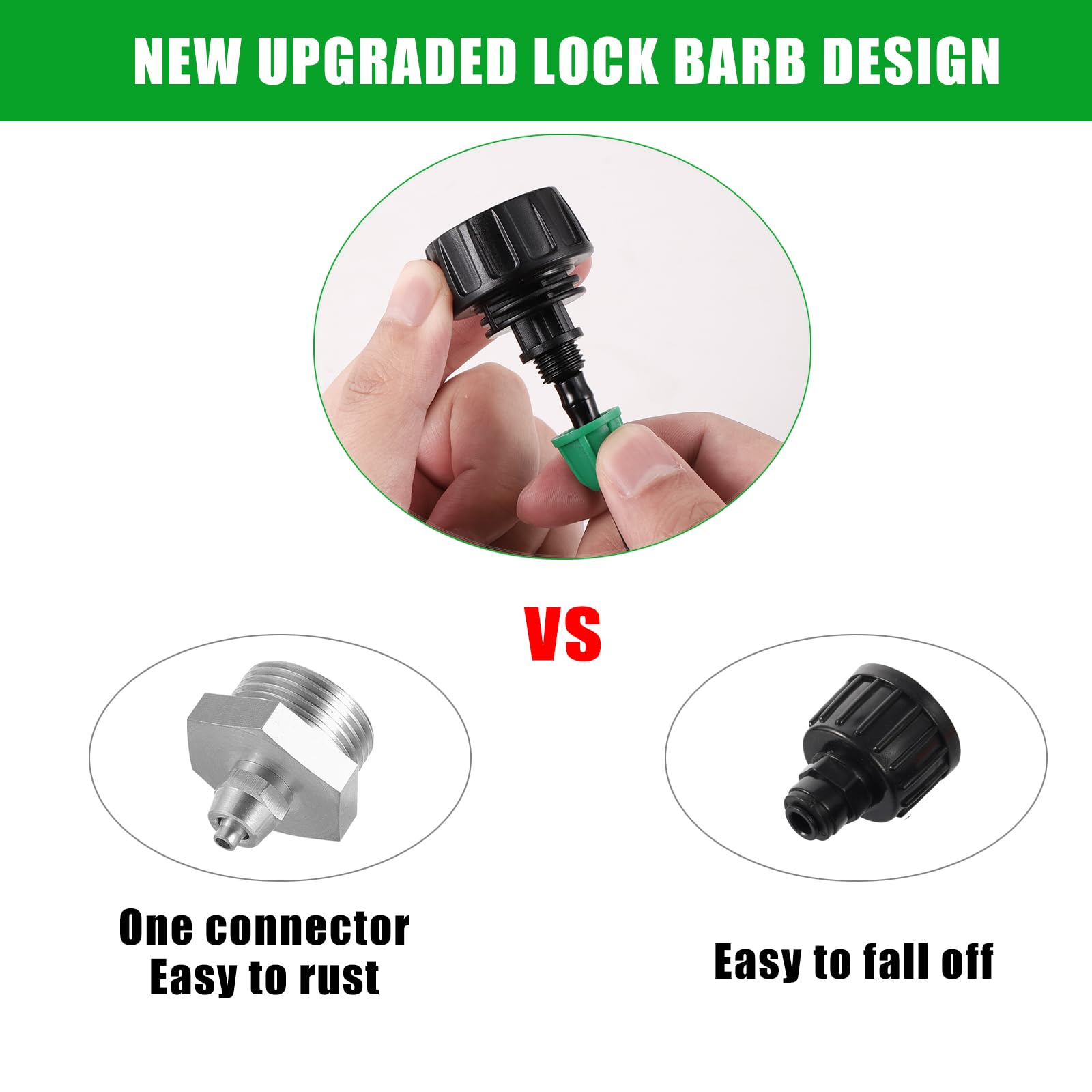 NRWRTY compatible with 1/4 inch drip tubing for irrigation setups