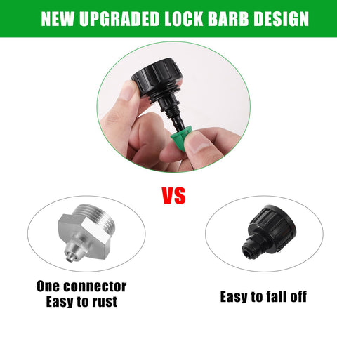 NRWRTY compatible with 1/4 inch drip tubing for irrigation setups