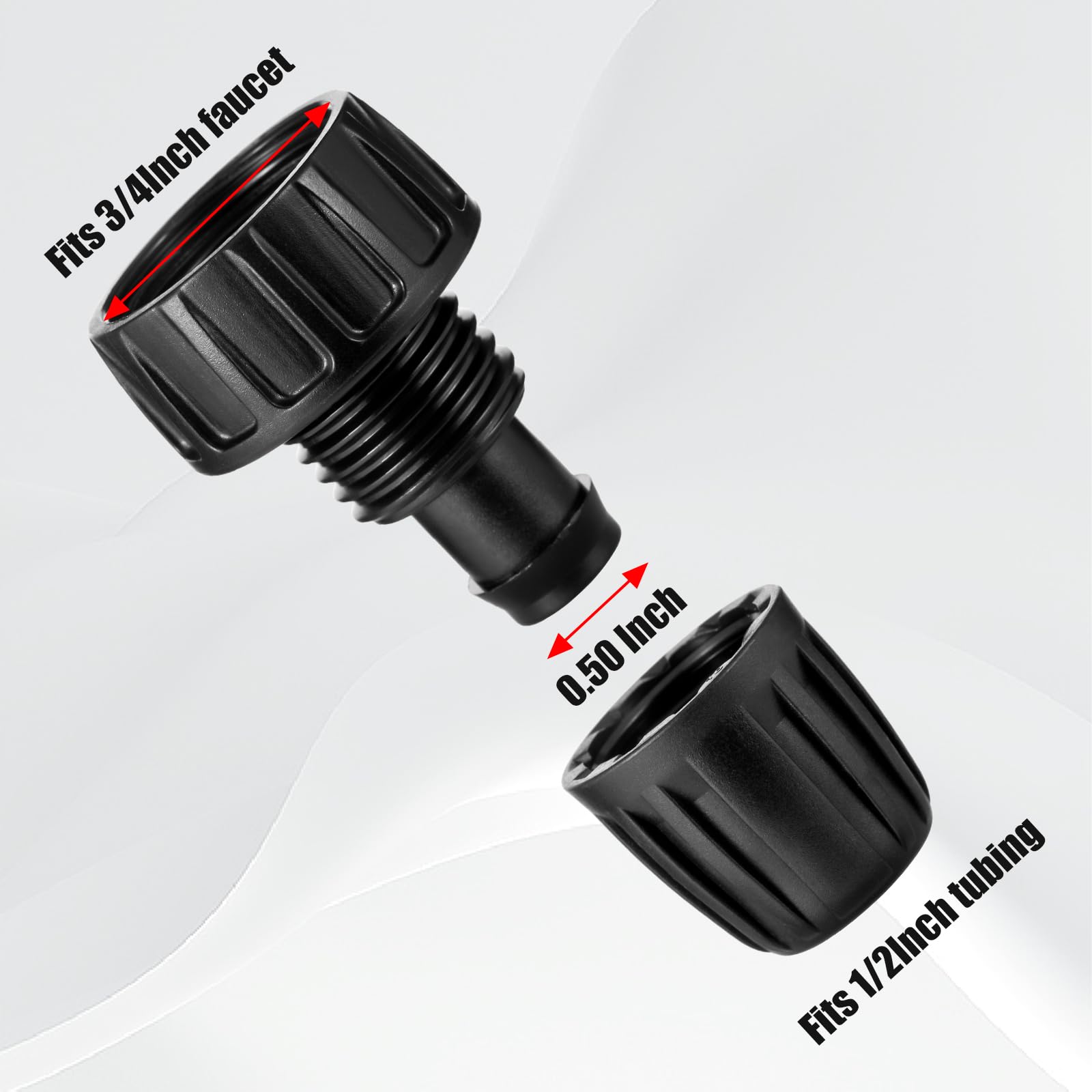 NRWRTY barbed tee with lock design provides secure tubing connections.
