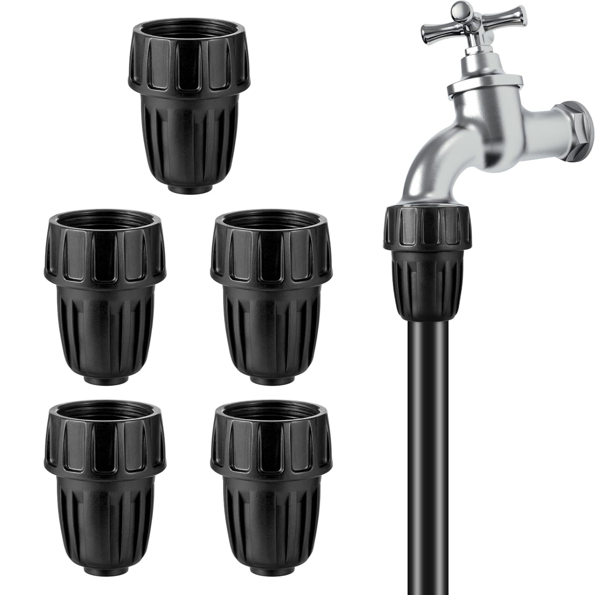 NRWRTY US standard faucet adapter set for versatile garden irrigation.