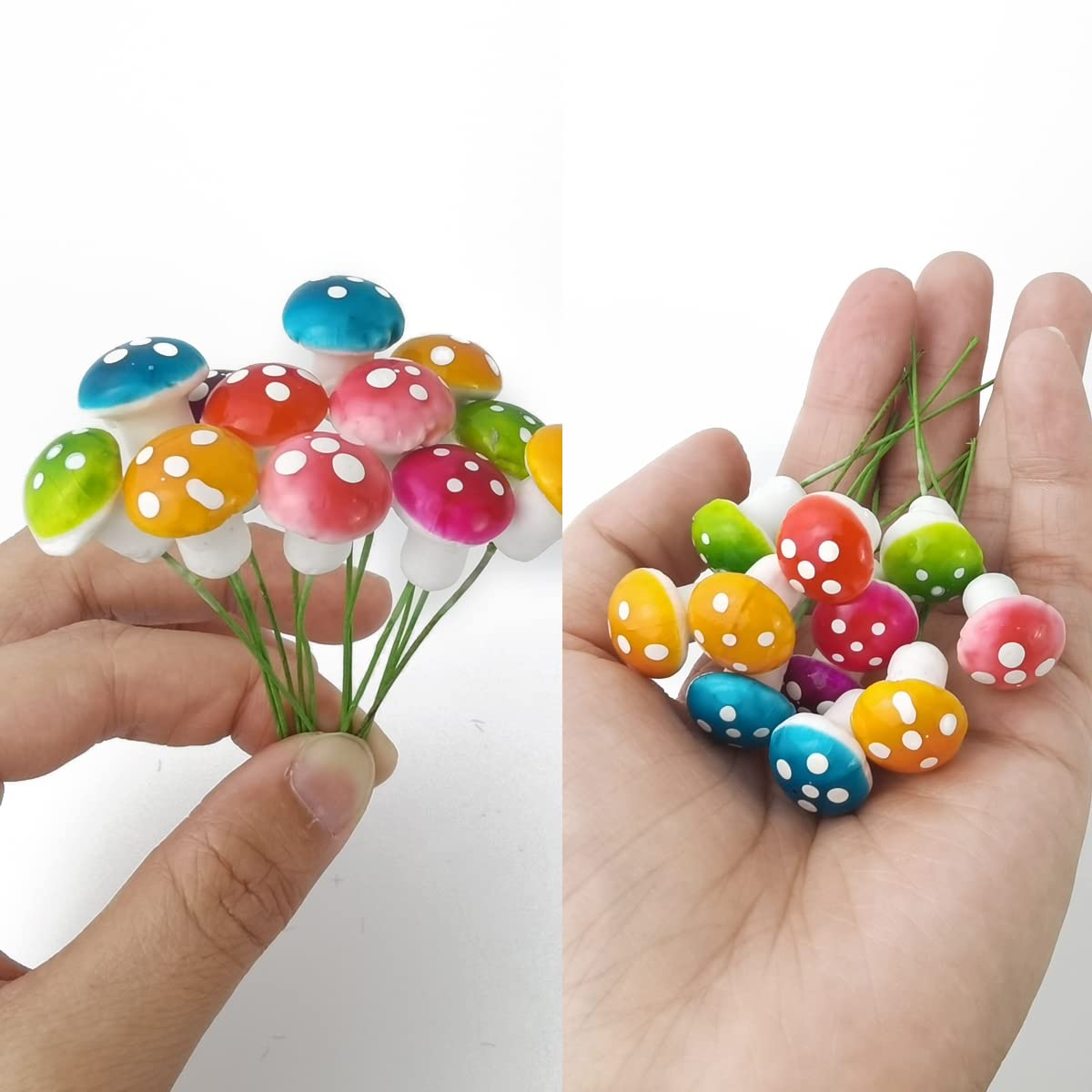 NSBELL foam mushroom orange brings sunny charm to indoor gardens and DIY scenes.