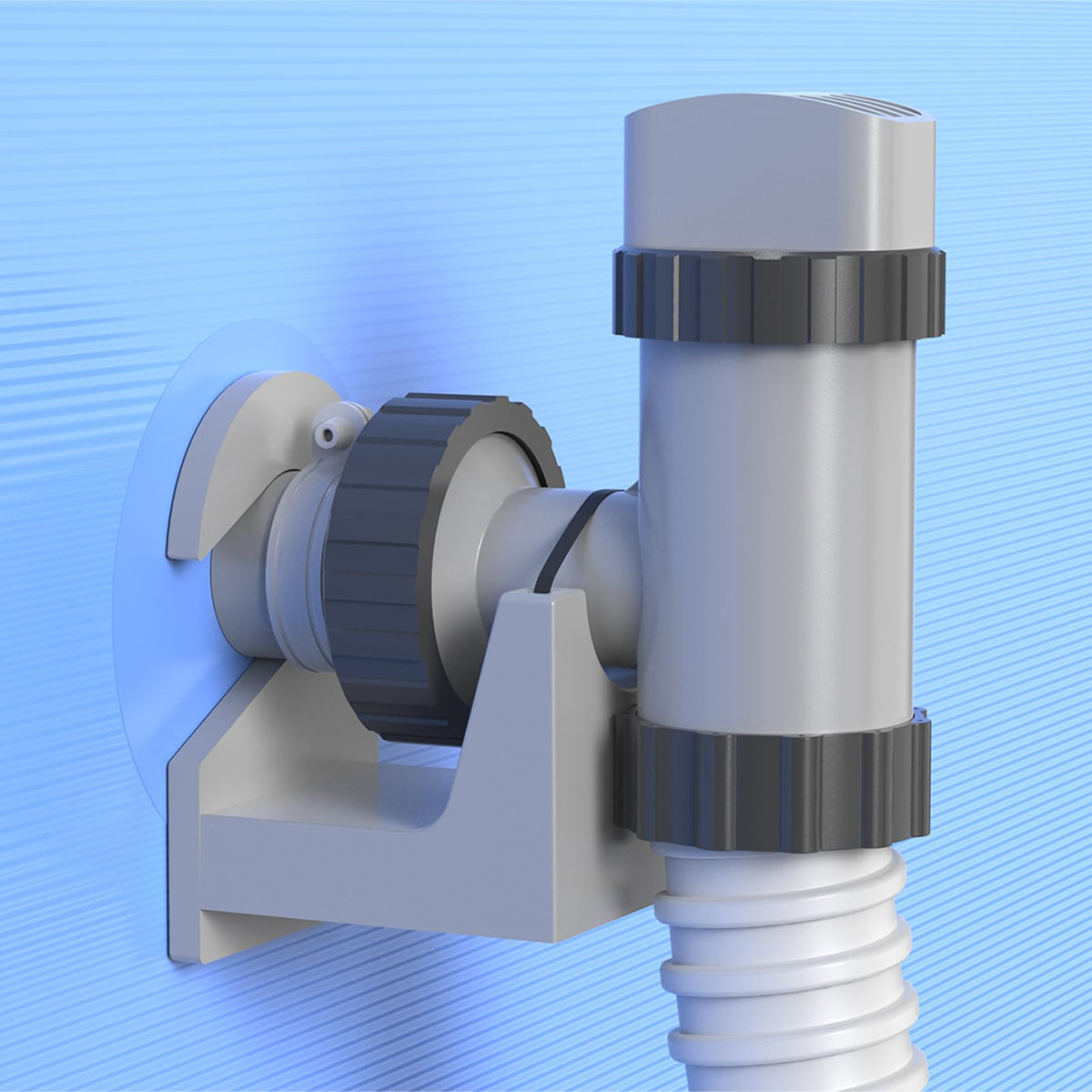 Nsxc two-pack pool pipe holders securing hoses for Bestway, Intex, and similar pools.