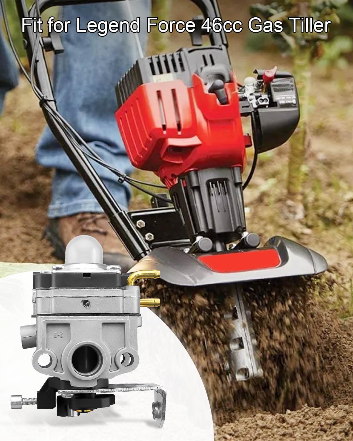 NTSUMI carburetor aluminum construction emphasizes durability for outdoor use.