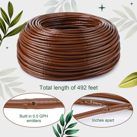 Nuanchu 1-4inch drip line barb compatibility demonstrates easy connections.
