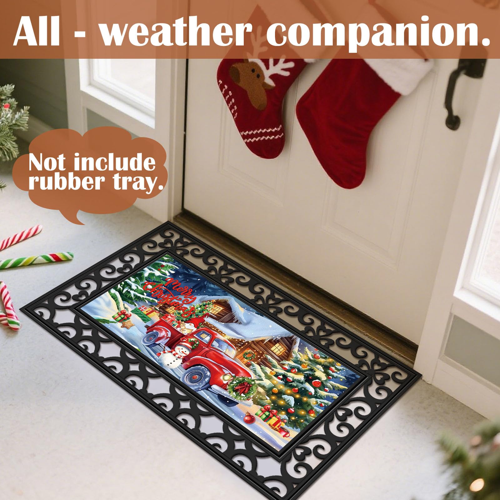 Nuanchu 22x10 inch size fits most doors for practical entrance protection.