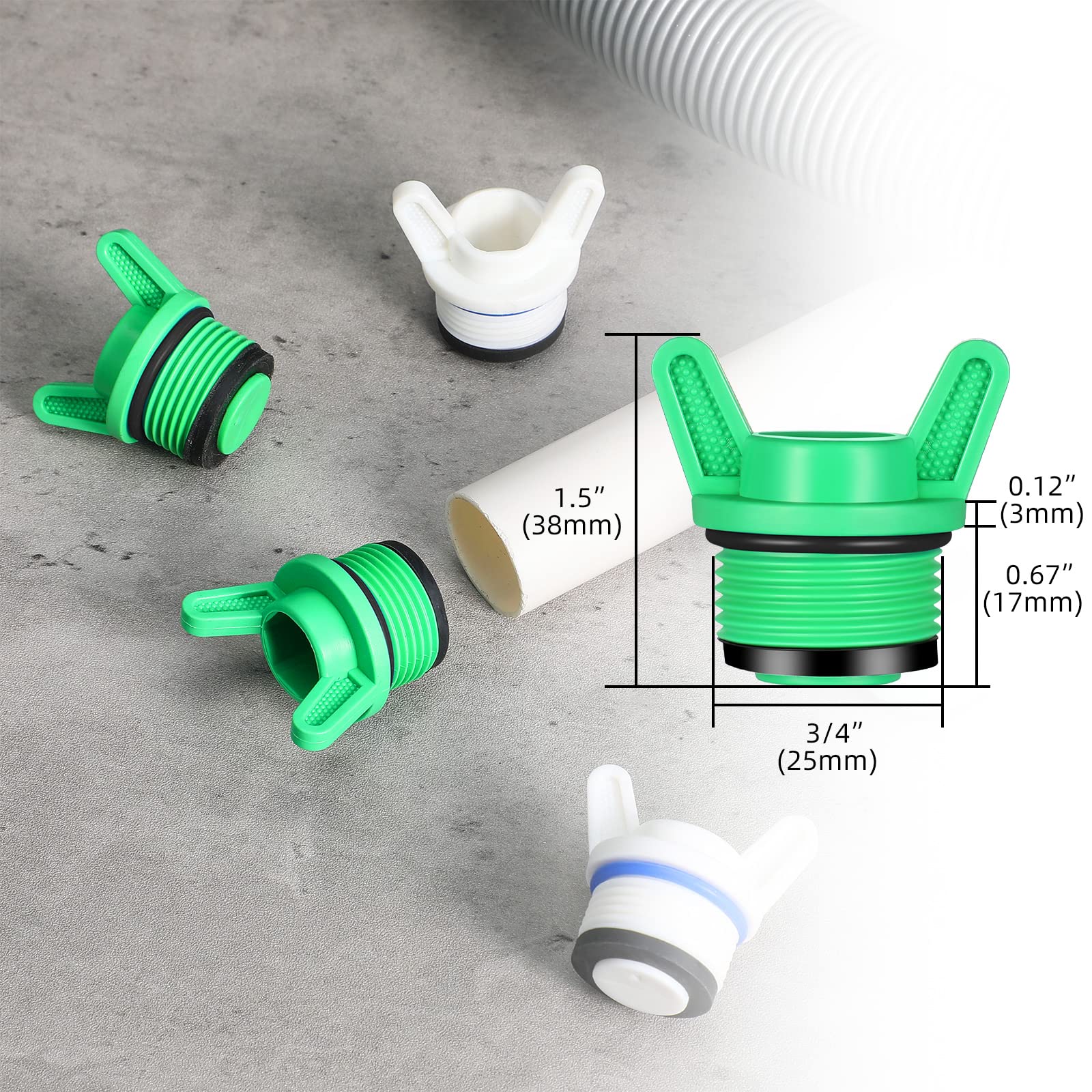 Nuanchu 3/4 npt plug male thread securely blocks leaks during storage