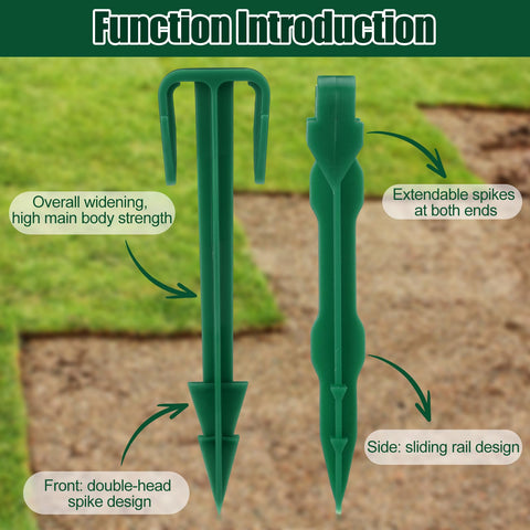 Nuanchu 4-inch stakes ideal for anchoring membranes.