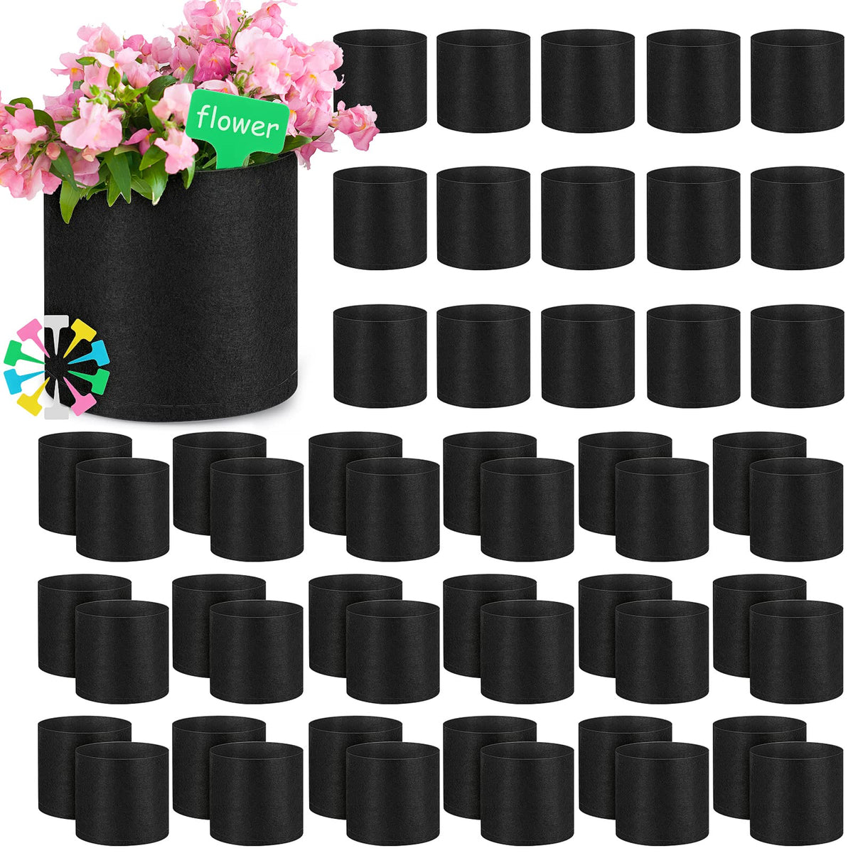 Nuanchu 1-gallon grow bags for portable indoor-outdoor planting