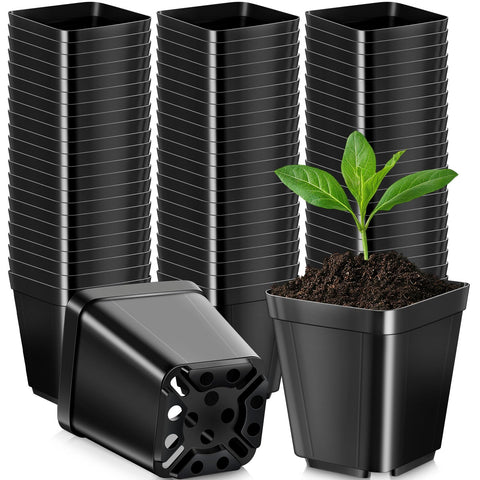 Nuanchu 500-pack 2-inch square nursery pots for seed starting and organization