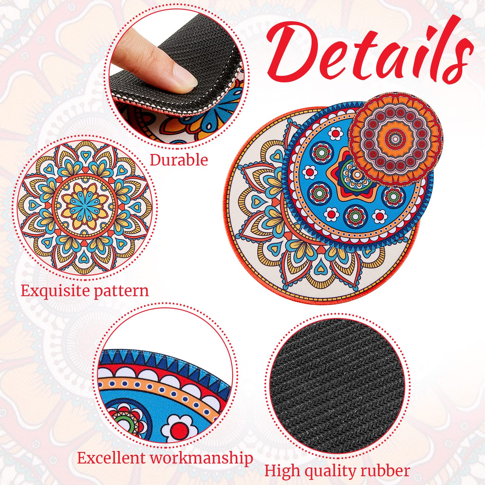 Nuanchu plant pot mat 7.87-inch outdoors protects tabletop from damp soil.