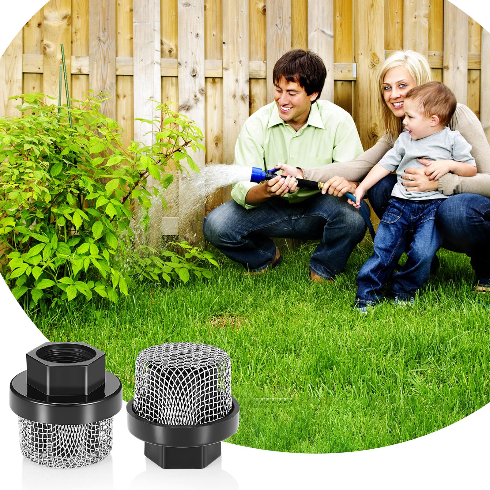 Nuanchu compact design filter screen fits many hoses and stores easily