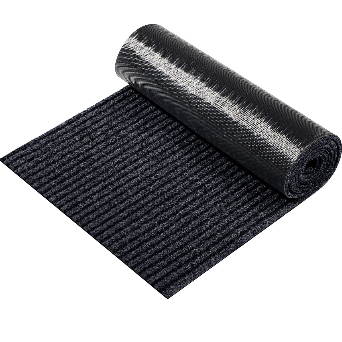 Nuanchu door mat roll in black for wide entryways and thresholds