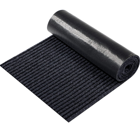 Nuanchu door mat roll in black for wide entryways and thresholds