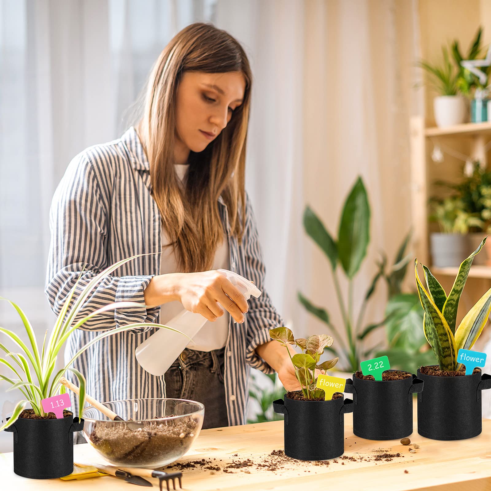 Nuanchu durable grow bags resist wear for long-term gardening